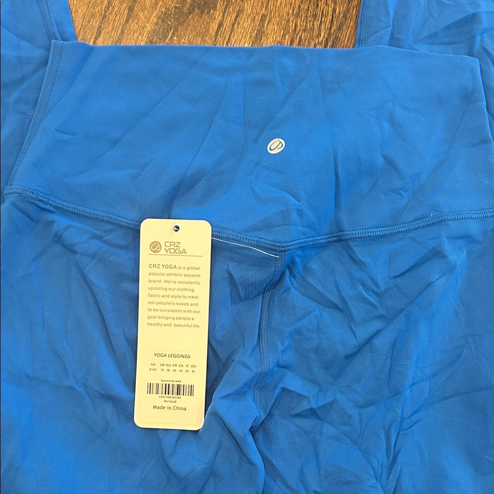 CRZ YOGA Electric Blue Leggings